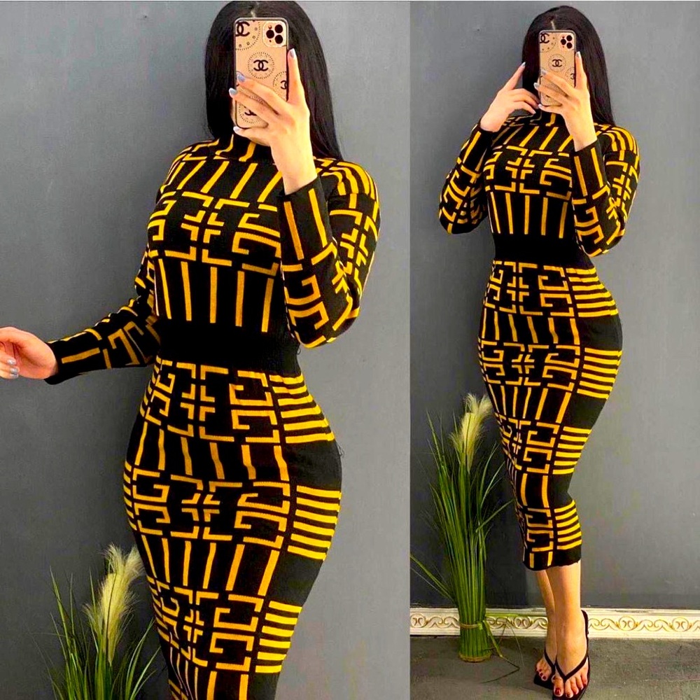 New Black and gold  fancy dress .